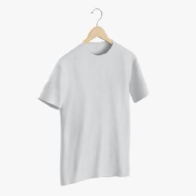 Male Crew Neck Hanging On Hanger 3D